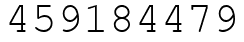 Число 459184479.