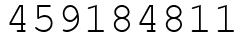 Число 459184811.