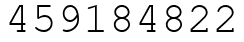 Число 459184822.