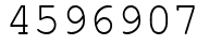 Число 4596907.
