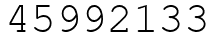 Число 45992133.