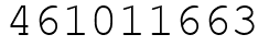 Число 461011663.