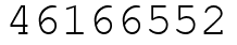 Число 46166552.