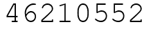 Число 46210552.