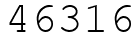 Число 46316.