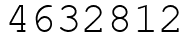 Число 4632812.