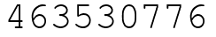 Число 463530776.
