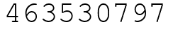Число 463530797.