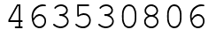 Число 463530806.