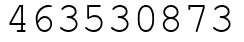 Число 463530873.