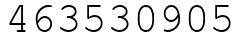 Число 463530905.