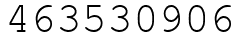 Число 463530906.