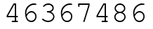 Число 46367486.