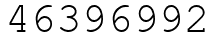 Число 46396992.