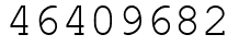 Число 46409682.