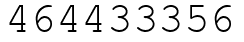 Число 464433356.