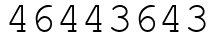 Число 46443643.