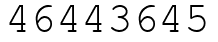 Число 46443645.