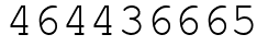 Число 464436665.