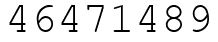 Число 46471489.