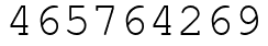 Число 465764269.