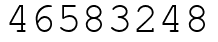 Число 46583248.