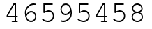 Число 46595458.