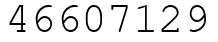 Число 46607129.