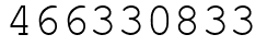 Число 466330833.