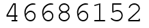 Число 46686152.