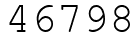 Число 46798.