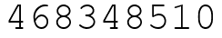 Число 468348510.