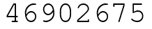 Число 46902675.