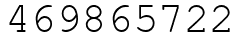 Число 469865722.