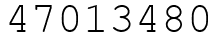 Число 47013480.