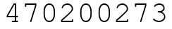 Число 470200273.