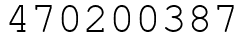 Число 470200387.