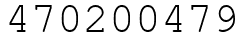 Число 470200479.