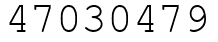 Число 47030479.