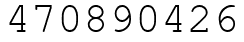 Число 470890426.