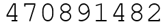 Число 470891482.