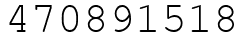 Число 470891518.