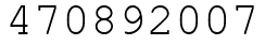 Число 470892007.