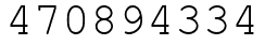 Число 470894334.