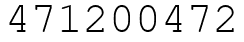 Число 471200472.