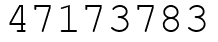 Число 47173783.