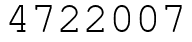 Число 4722007.