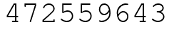 Число 472559643.