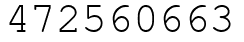 Число 472560663.