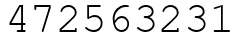 Число 472563231.